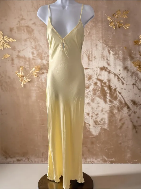 Bec & Bridge Cedar City Slip Maxi Dress with Keyhole V-Neck Size 4 - Image 5
