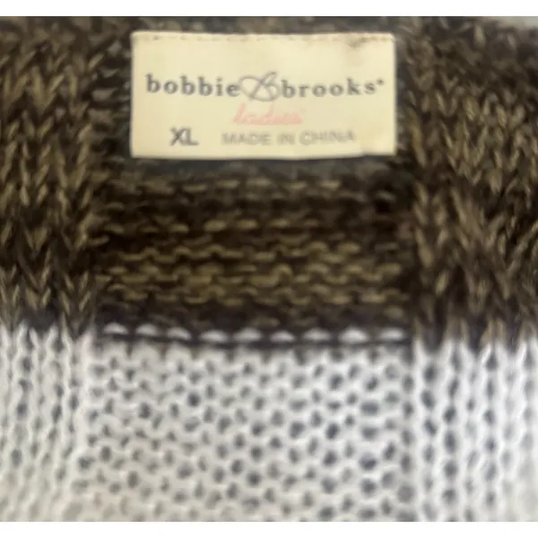 Bobbie Brooks Vtg Y2K Rainbow Striped Sweater Dress Boho-Chic Indie‎ Core Sz XL - Image 5