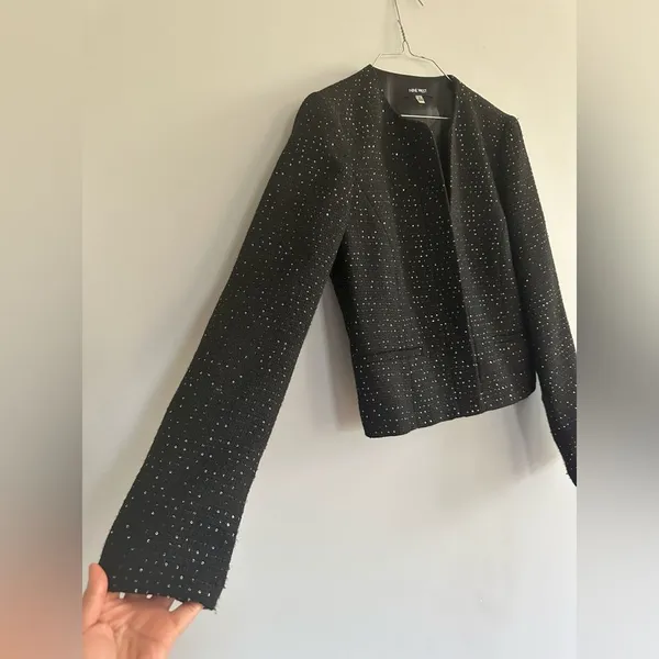 Nine West Women's Sequin Tweed Blazer - Image 4