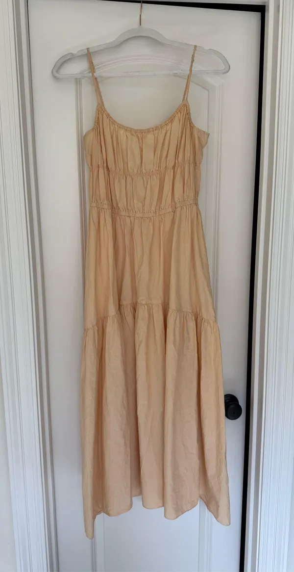 VINCE Ruched Midi Cami Dress - Image 3
