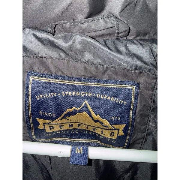 Penfield Jacket‎ Brown Down Coat M Long Zip Warm Size M - Image 4
