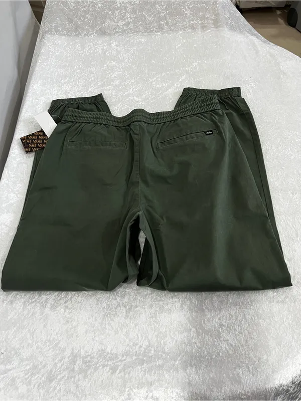 Vans Chamber II Jogger Women's Elastic Waistband Army Green Size XL Cotton Blend - Image 5