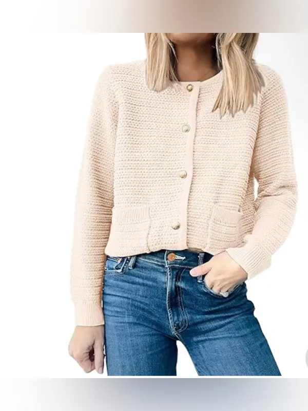 Women's Cream Button - Image 3