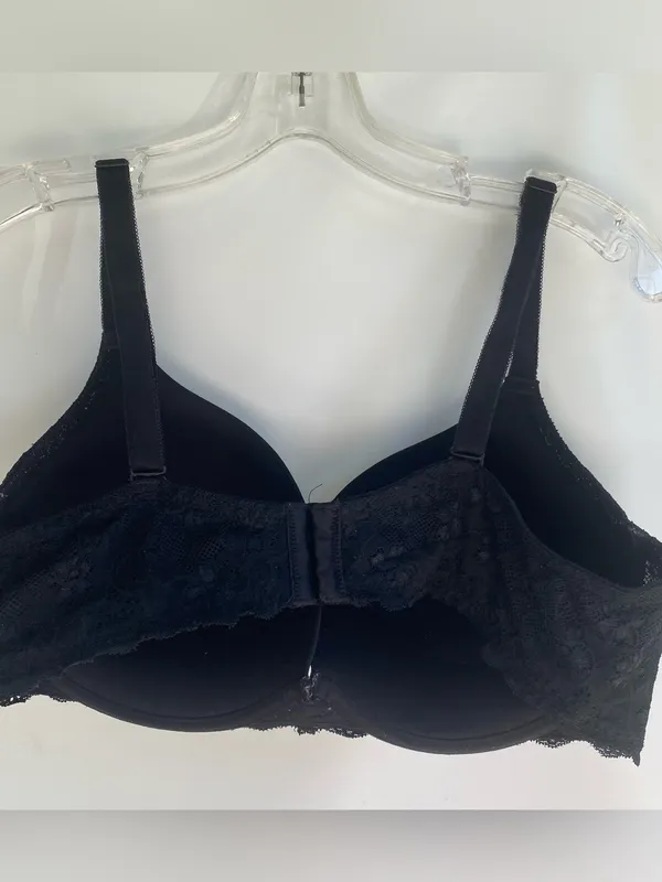 Torrid Curves bras set of 2 black and mauve lace padded push up full figure 42 D - Image 4