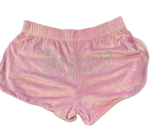 JUICY COUTURE Bling Shorts in Petal Pink Size (M)+DIVIDED Petal Pink Jacket Sz L - Image 4