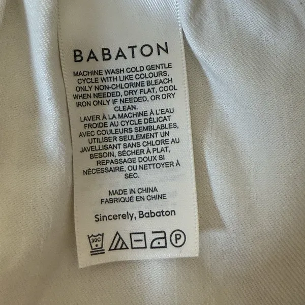 Babaton Dexter Linen‎ Blend Trouser Ankle Pants Small Ivory Quiet Luxury Neutral - Image 8