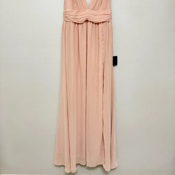 NEW Lulus Heavenly Hues Blush Maxi Dress Sz MEDIUM - Image 12