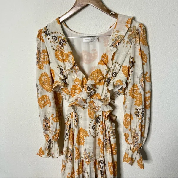 Bishop + Young x Anthropologie Paloma Cut-Out‎ Dress In Montecito Womens Size S - Image 3