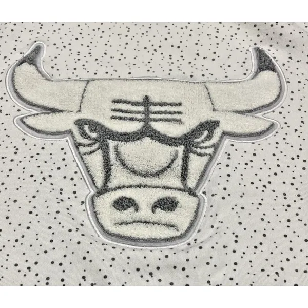 NBA Chicago Bulls Vintage Womens White Logo Sweatshirt Medium - Image 6