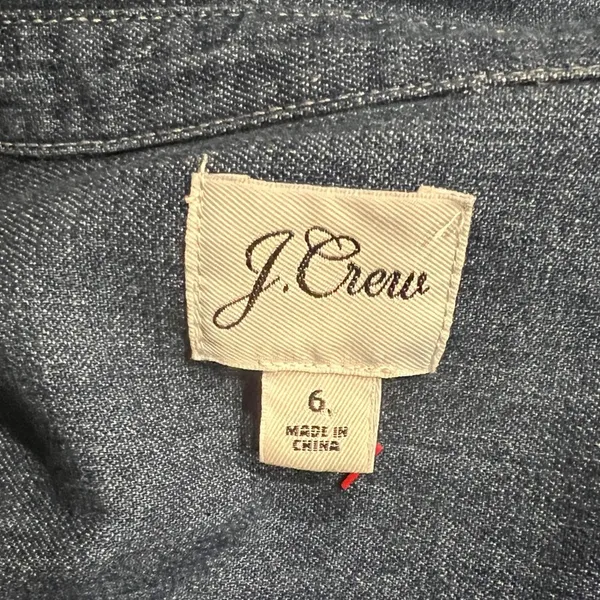J.CREW Denim shirtdress with tie belt Size 6 - Image 12