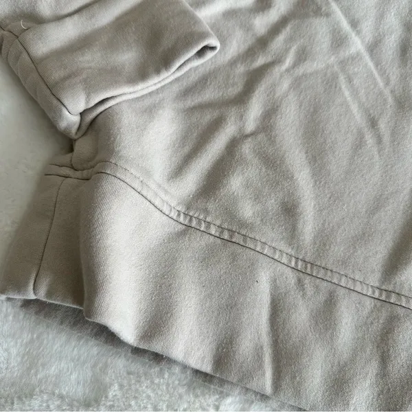 Athleta Retroplush Revive 1/4 Zip Sweatshirt Cream Women’s Size Small - Image 4