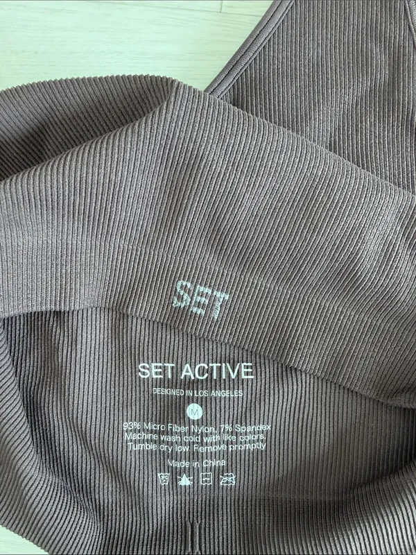 Purple Set Active Sports Bra - Image 3