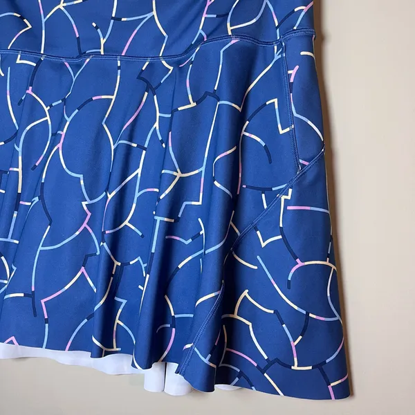 Athleta Ace Stretch Performance Tennis Skort Pickleball Golf Blue XL - Image 3