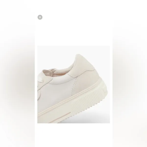 Reef Lay Day Lift Leather Boho Platform Casual Sneakers Beige Cream New Size 8.5 - Image 12