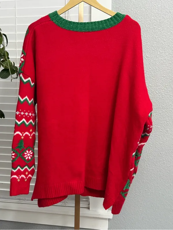 NWT Merry Christmas Sequin Sweater Size 2X(20W-22W) - Image 3