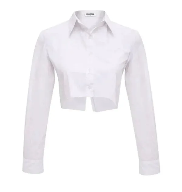 Cropped button up shirt - Image 2