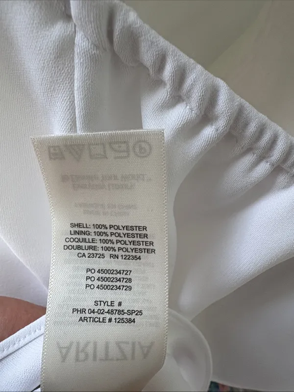 Aritzia Talisman White Halter Top XL - Image 6