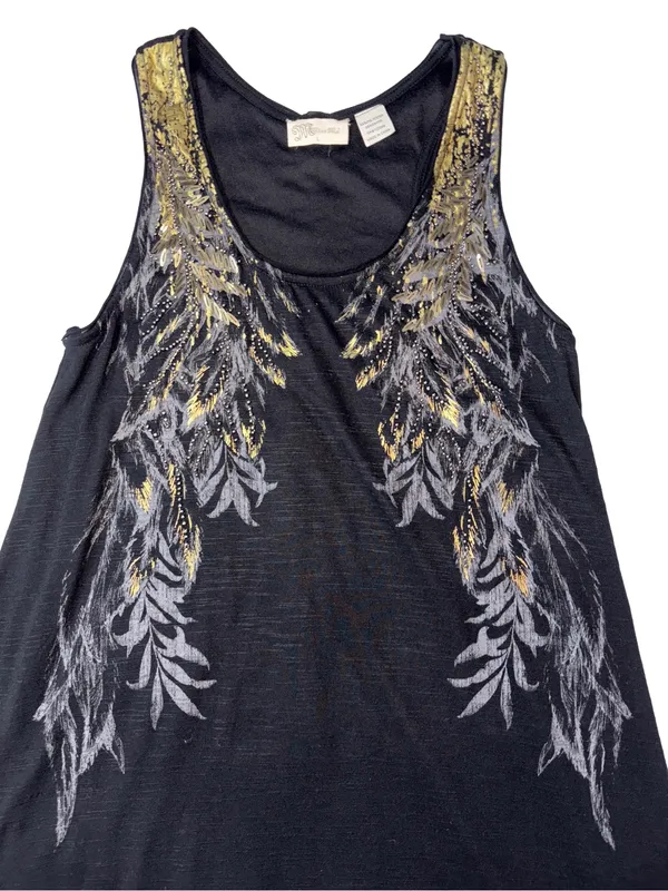 Miss Me Black Embellished Lace Up Back Handkerchief Mini Dress - Image 7