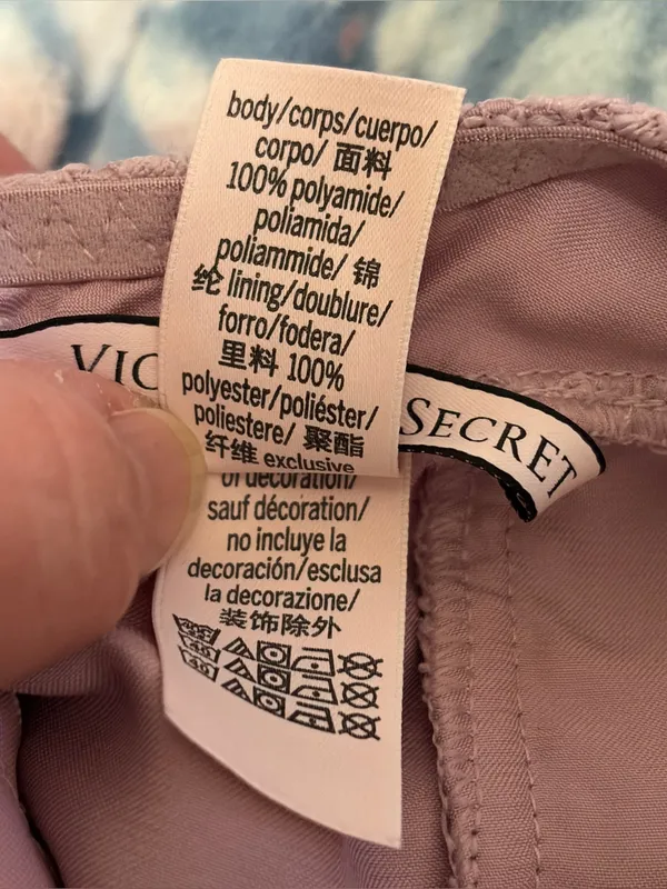 VINTAGE VICTORIA’S SECRET Lavender‎ Lace Mini Bodycon Dress, Medium - Image 11