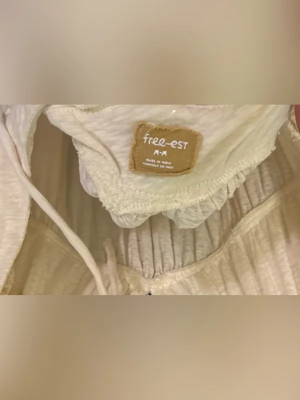 NWOT Free People Free-Est Aquamarine Maxi Dress - Tea neutral cream - Medium - Image 8