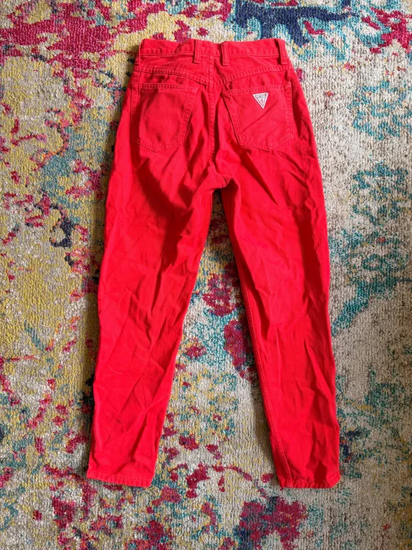 Guess Vintage Red Jeans - Image 2