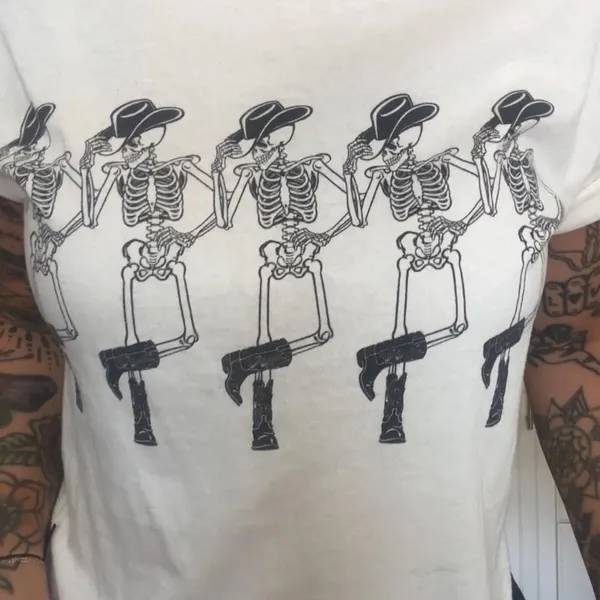 Altard state skeleton cowboy tee - Image 2