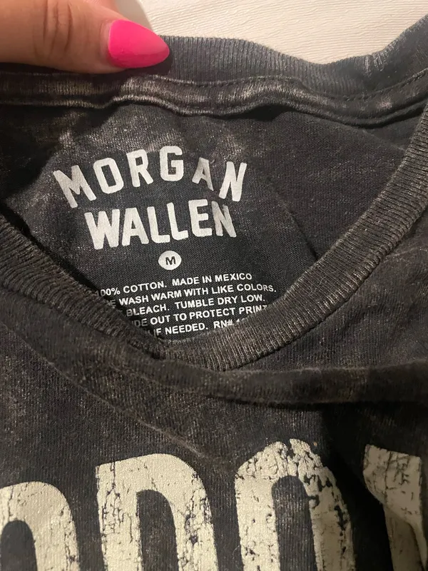 black morgan wallen cotton t-shirt - Image 2