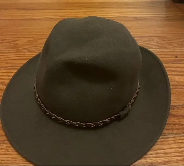 Brown Fedora Hat 100% Wool Made in USA small - Image 5