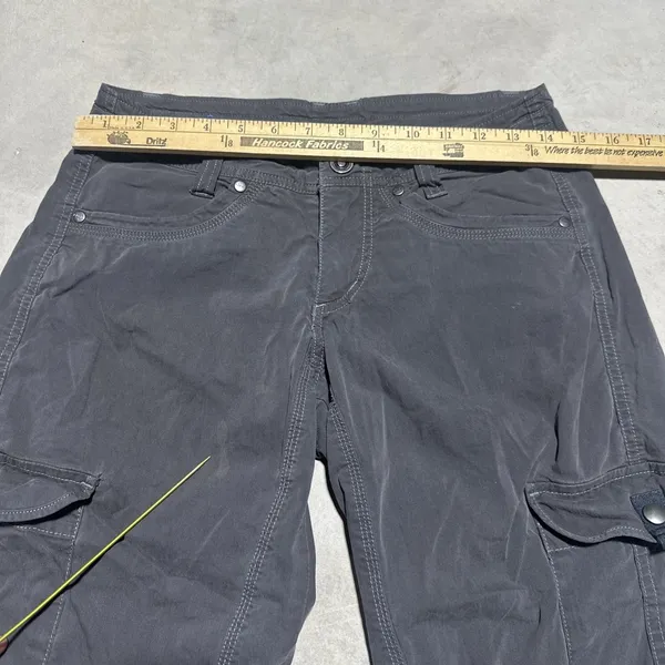 Kuhl Pants Women's 2 Regular Grey Splash Roll Up Pant Cargo Outdoor Patina Dye - Image 2