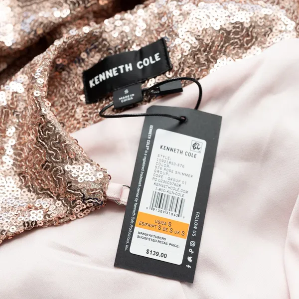 Kenneth‎ Cole - Rose Shimmer Sequin Slip Dress - Image 7