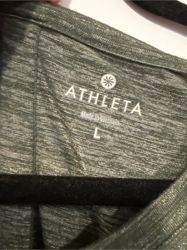 Women’s Lightweight Athleta Long-Sleeve Top‎ in Olive Green - Image 2