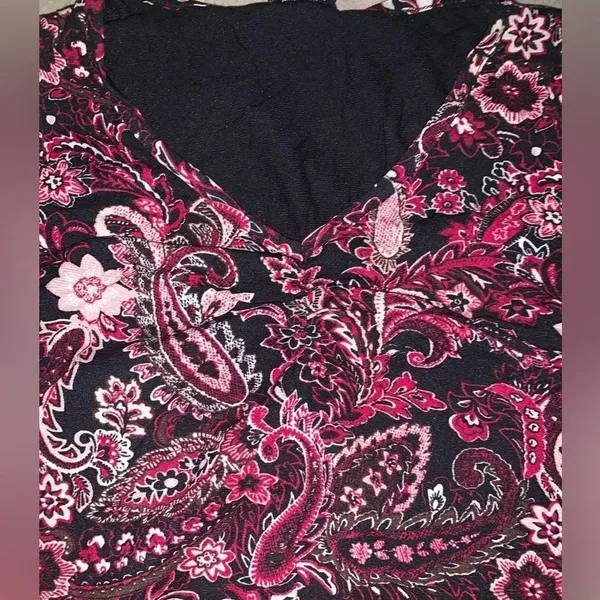 Vintage y2k floral paisley blouse - Image 4