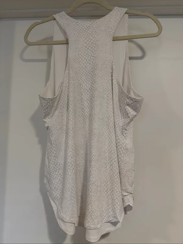 Peter Millar White Textured Sleeveless Tank Top - Image 6