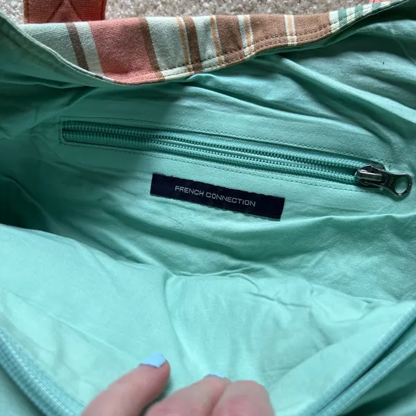 Y2K /coastal /pastel French Connection Canvas Tote Bag FCUK - Image 4