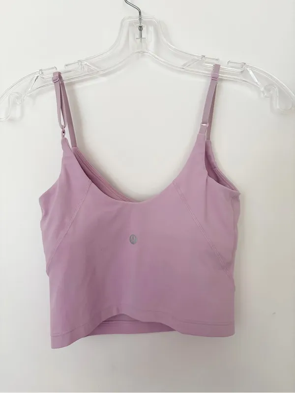 Lululemon Align Cropped Cami Tank Top Pink - Image 3