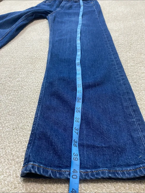 Reformation Dark Blue Wide-Leg Jeans Size 26 - Image 14