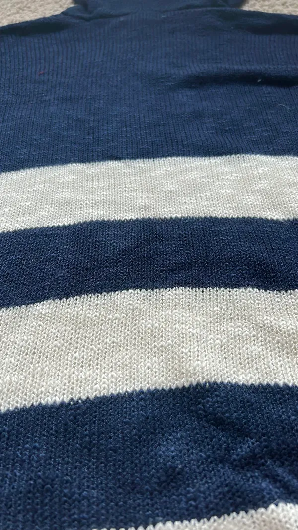 Navy And White Sweater Blue Size M - Image 5