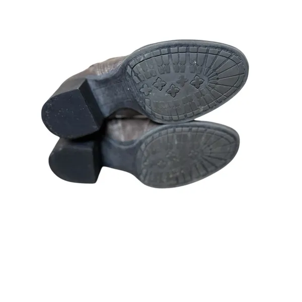 Natural Soul by Naturalizer Zela‎ Gray Ankle Boots Women's Size 6M Moto Combat - Image 5