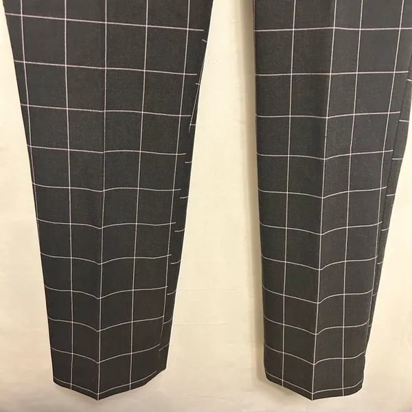 Loft Julie Gray Purple Stripes Trouser Pants Size 4‎ - Image 3