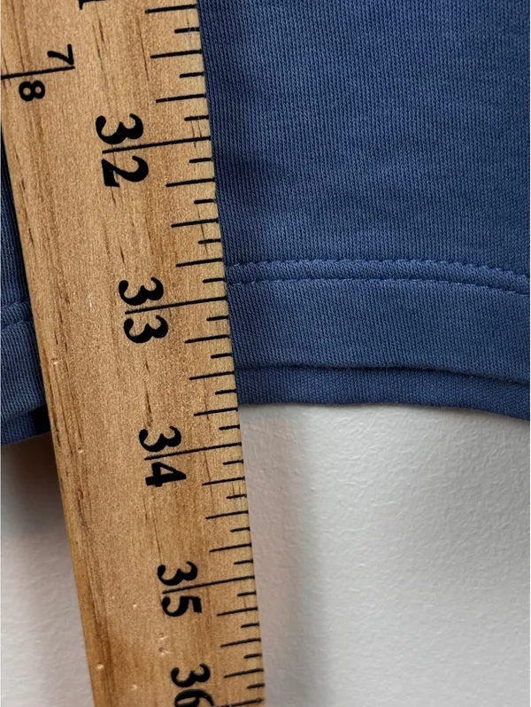 Peruvian Connection Pima Cotton Blue Maxi Skirt Large L Made Peru Minimalist - Image 8