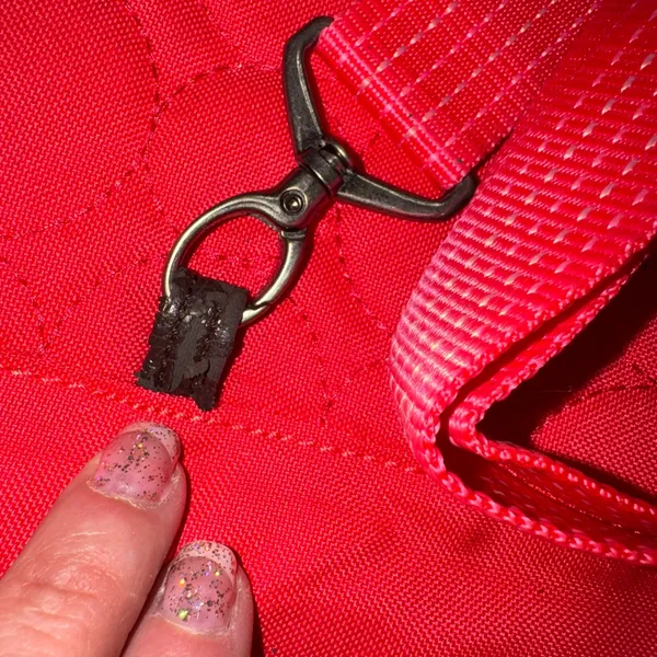 Thirty-One Quilted Circle Pink Backpack‎ Crossbody Bag Adjustable Strap New - Image 8