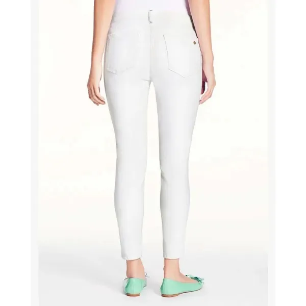 Kate Spade Broome Street White Mid Rise Straight Leg Jeans 29 - Image 3
