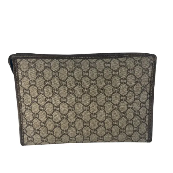 Gucci Plus‎ Monogram Top Zip Pouch Clutch - Image 7