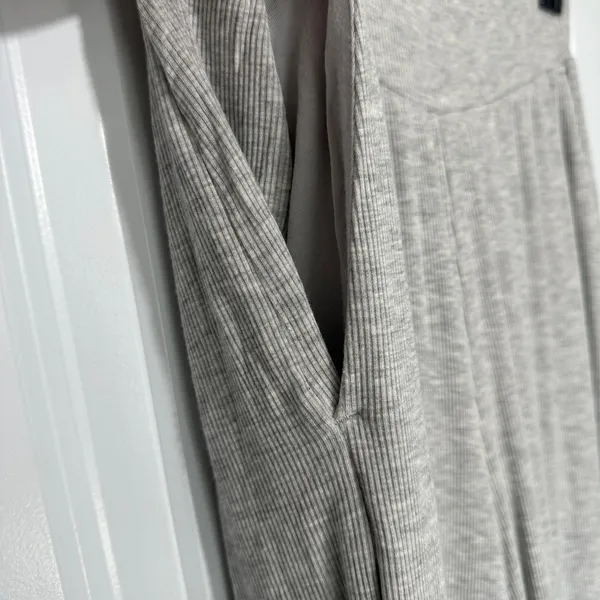 All in Motion Lounge Pants Womens XS Gray Wide Leg Ribbed High Waist Modal Soft - Image 4