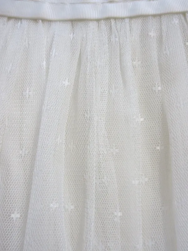 NWT Ivy City Co Ballerina in White Embroidered Tulle Midi Dress 4 Wedding - Image 8