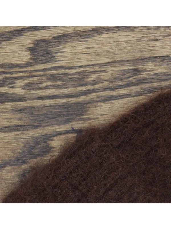 NEW On 34th Solid Brushed Beanie Fuzzy Wool Blend MO1542505 Chocolate Brown - Image 4
