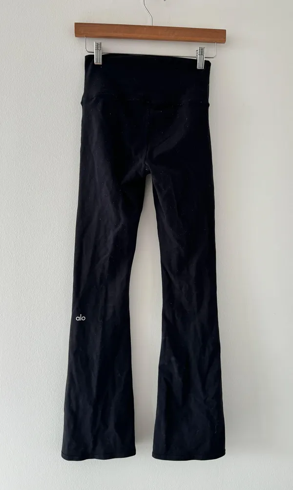 Alo Black Airbrush Flare Leggings - Image 5