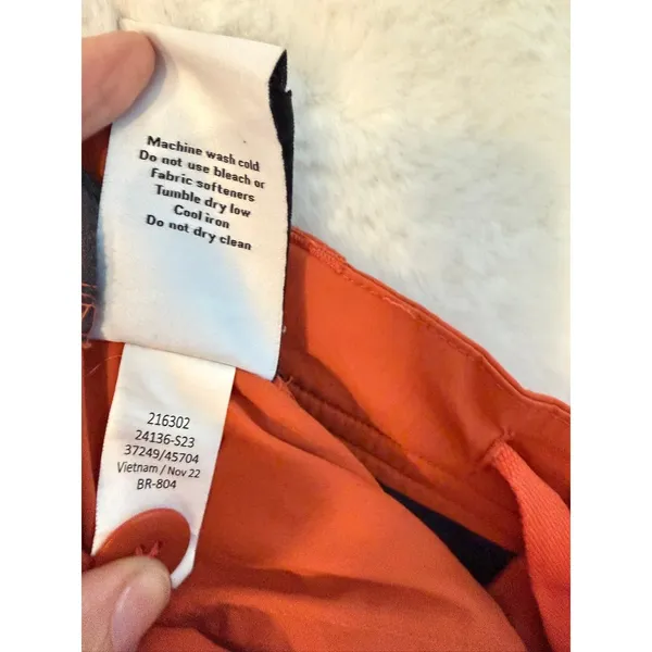 REI Co-op Sahara Guide Pants Womens 12‎ Petite Orange Hiking Outdoor Lightweight - Image 9