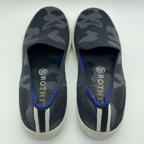 Rothys Shoes Women Sz 8 Original Sneaker Gray Camo‎ Comfort Slip On Flats - Image 7