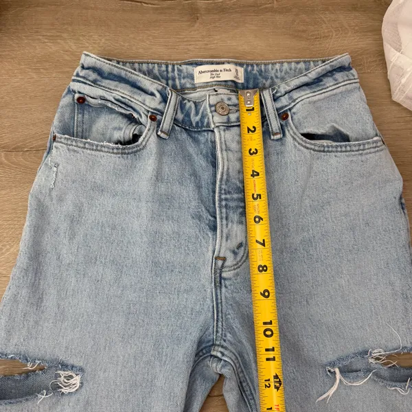 Abercrombie and Fitch The Dad High Rise Denim Jeans Curve Love - Image 2